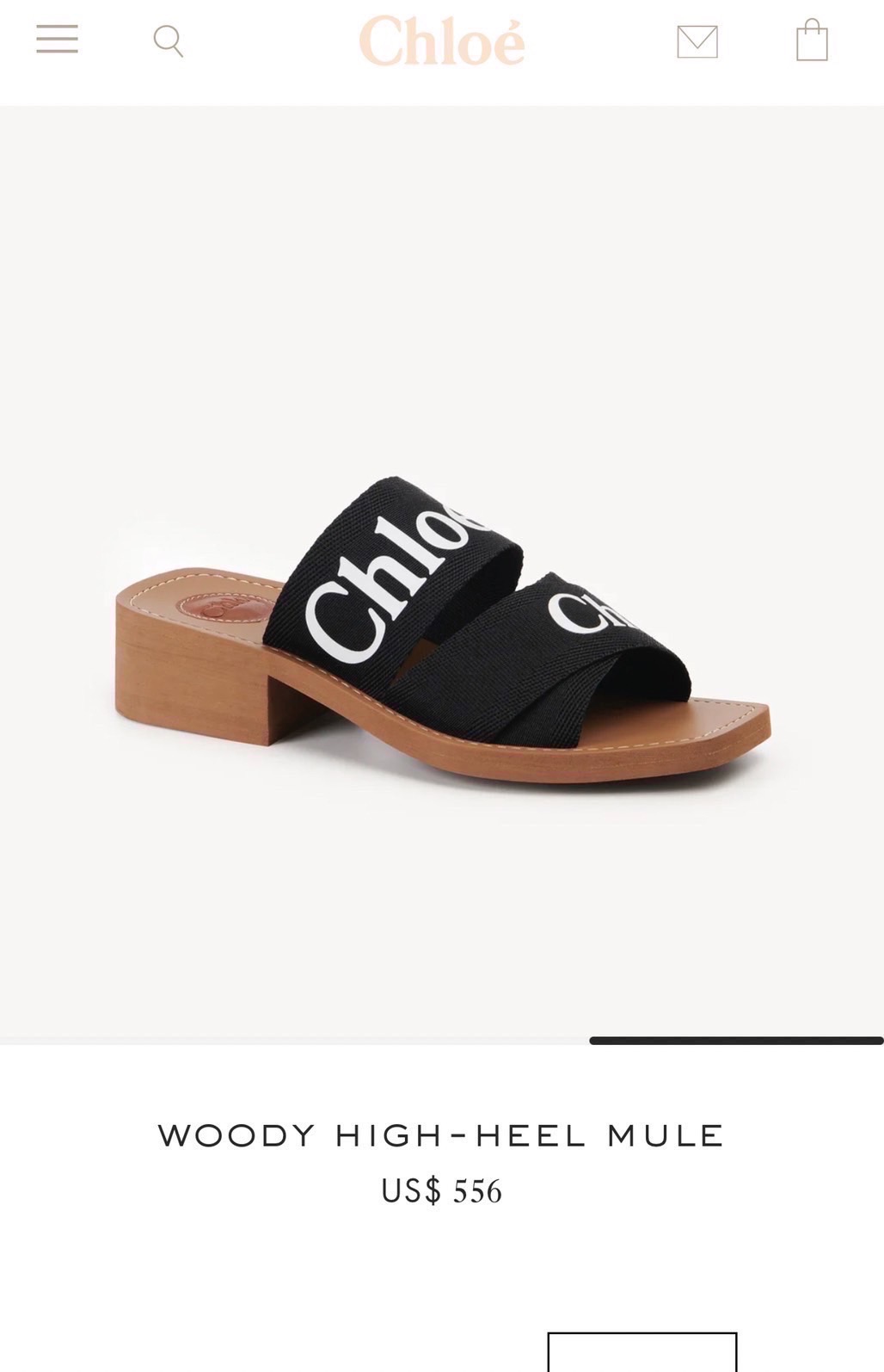 พร้อมส่ง ตัวใหม่ล่าสุด รองเท้าส้นสูง woody Mule high-heel chole งานชนช้อป ถ่ายจากสินค้าจริง พื้นไม้