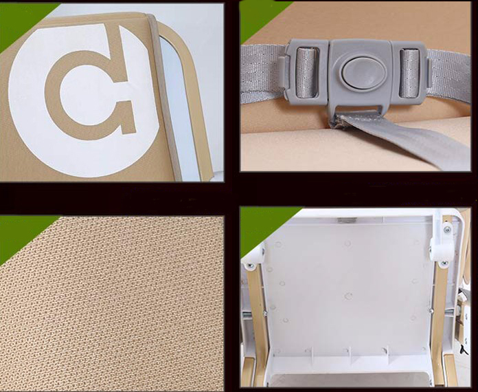 Bpastel DG70 เก้าอี้กินข้าวเด็กทรงสูงเเบบพกพา Oxford Fabric portable baby dining chair รับน้ำหนักได้ 70 kg