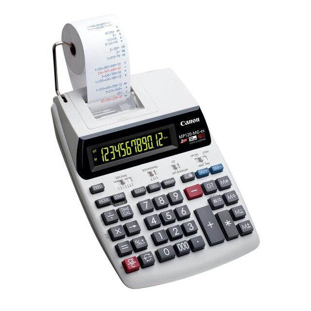 เครื่องคิดเลขพิมพ์กระดาษ 12 หลัก Canon # MP120-MG ES