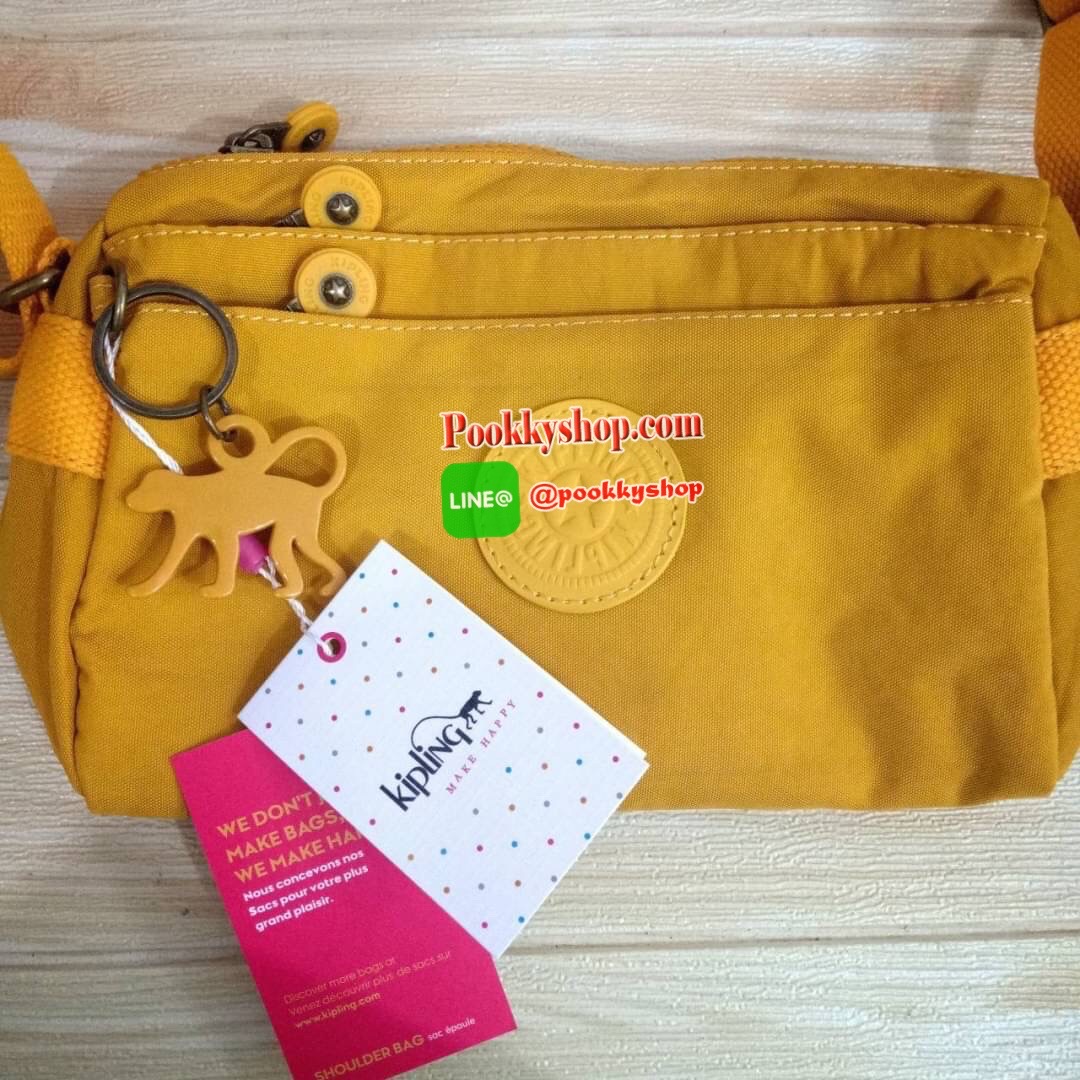 KIPLING Mini Crossbodybag กระเป๋าสะพายข้างขนาดกะทัดรัด ผลิตจากวัสดุ Nylon+ Polyester100% มีช่องใช้งานแยกย่อยมากถึง 4 ช่อง -ด้านหน้ามีช่องซิป 2 ช่อง -ช่องหลักโล่ง กว้าง จุของใช้ได้เยอะ -ด้านหลังมีช่องซิปอีก 1 ช่อง มาพร้อมพวงกุญเเจลิง สายสะพายยาวสามารถปรับไ