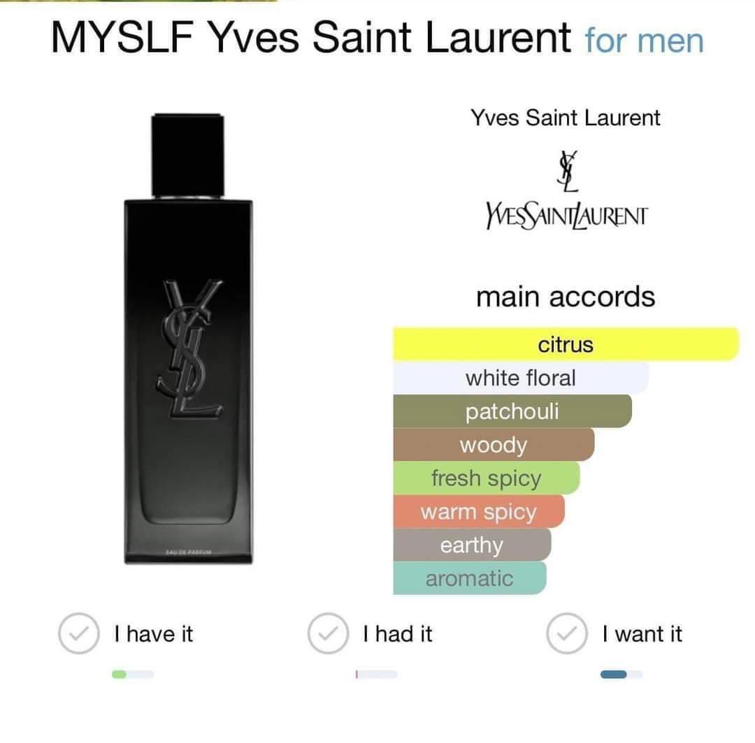 น้ำหอม YSL MYSLF FOR MEN EDP