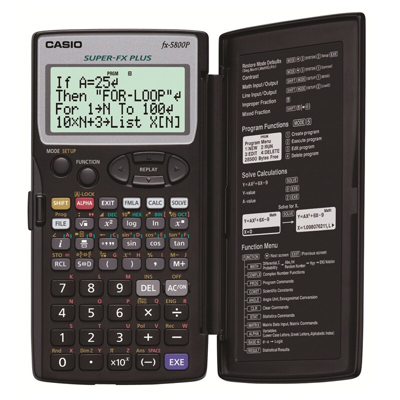 เครื่องคิดเลขวิทยาศาสตร์ Casio # fx-5800P