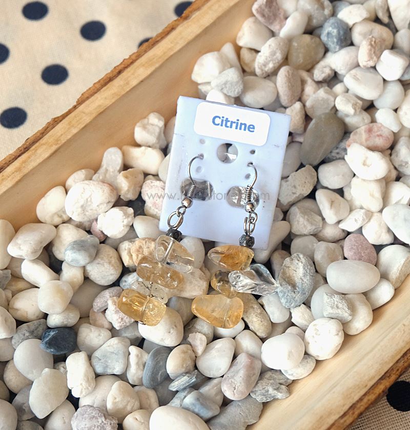 ++ ต่างหู Citrine ซิทริน ++