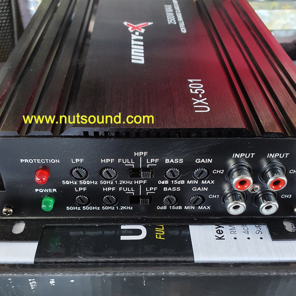 เพาเวอร์แอมป์รถยนต์ CLASS D 4ch 2500 W เพาเวอร์แอมป์ คลาสดี สำหรับขับกลางแหลม