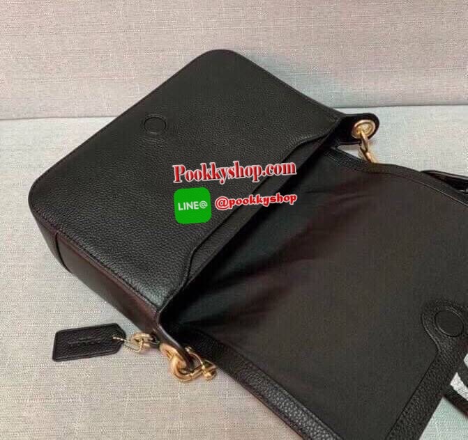 Coach Jess Leather Messenger Black