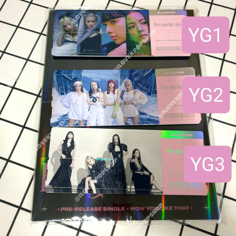 พร้อมส่ง BLACKPINK Single Album - How You Like That ได้ของแถมจาก YG / KTOWN + Poster
