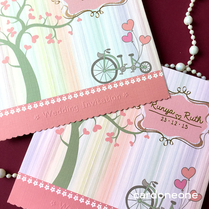 การ์ดแต่งงานน่ารักลายการ์ดตูน