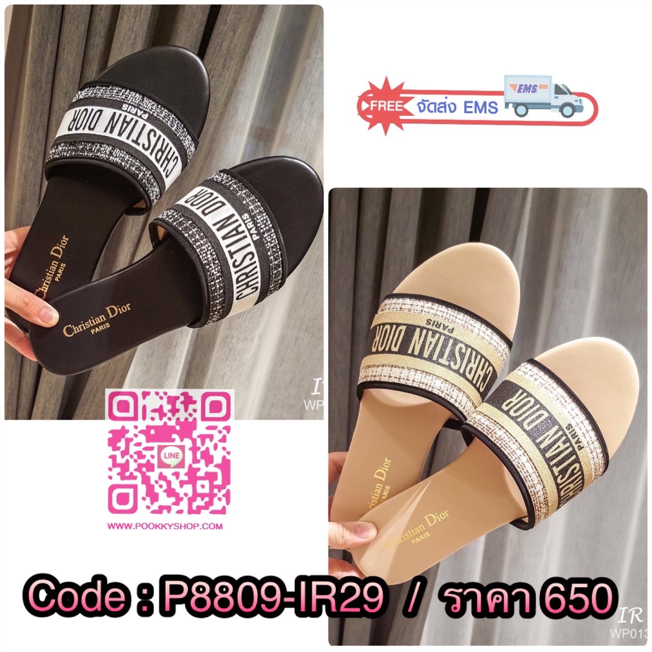 แบบขายดี!! พร้อมส่ง Dior Sandal ต๊าชชชมาก ปังสุด งานดีนะคะ ปั้มแบรนด์ พื้นหนาไม่บางงานบนไม่ใช่เกรดตลาดล่างกำลังมาแรงเลยค่ะรุ่นนี้