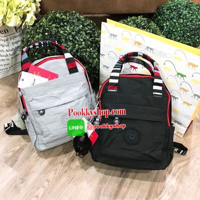 NEW ARRIVAL! KIPLING 2WAYS MINI BACKPACK กระเป๋าสะพาย 2Ways วัสดุ Nylon & Polyester 100% มีหูหิ้วปั้มแบรนด์เเละสายสะพายยาวหลากสีเลื่อนปรับได้ถอดได้ สามารถถือหรือสะพายได้หลายแบบไม่จำเจ จะสะพายไหล่ สะพายเฉียง Crossbody หรือจะคล้องสายเป็นเป้สะพายหลัง Backpac