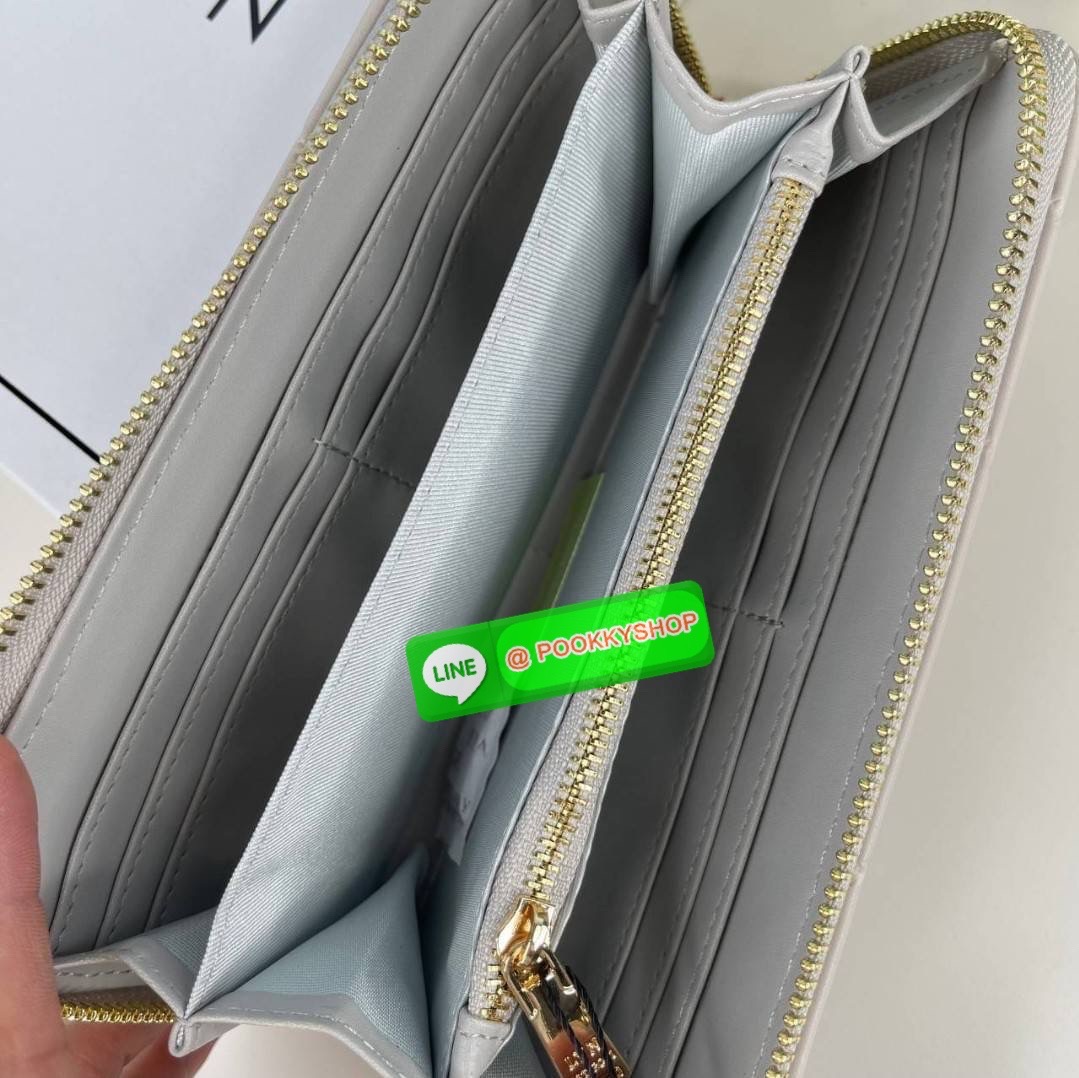 LYN แท้ Outlet กระเป๋าสตางค์ใบยาว เปิดปิดด้วยซิปรอบ