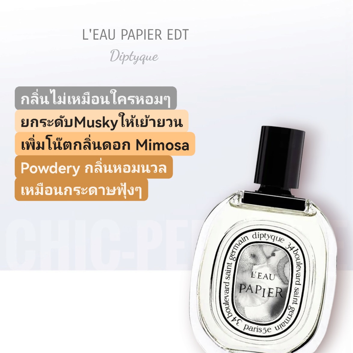 น้ำหอม DIPTYQUE L'Eau Papier EDT