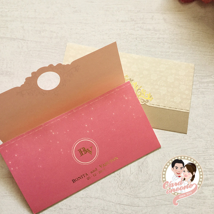 การ์ดแต่งงานวินเทจสีพาสเทล