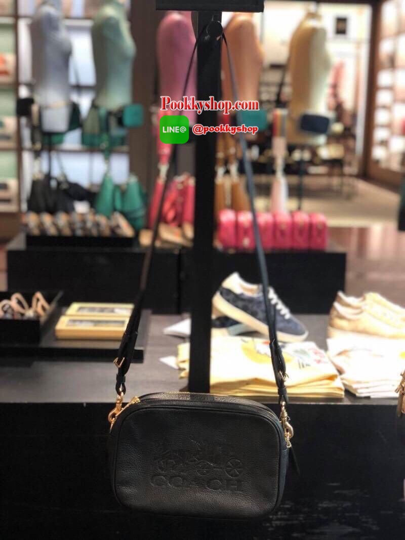 Coach F75818 F72704 Jes crossbody 2 ซิปรุ่นใหม่ ปั๊มลายรถม้า สายสะพายแบบสปอร์ต สวยงามมากค่ะ