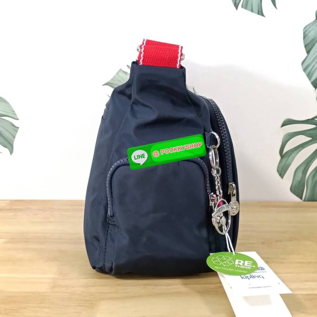 Kipling GABBIE Mini Doremon Blue กระเป๋าสะพายข้างรุ่นใหม่จาก Kipling X Doremon Collection วัสดุด้านนอก Nylon + ซับใน Polyester