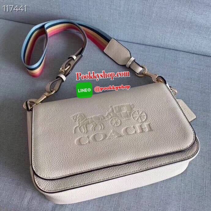 Coach Jess Leather Messenger Black