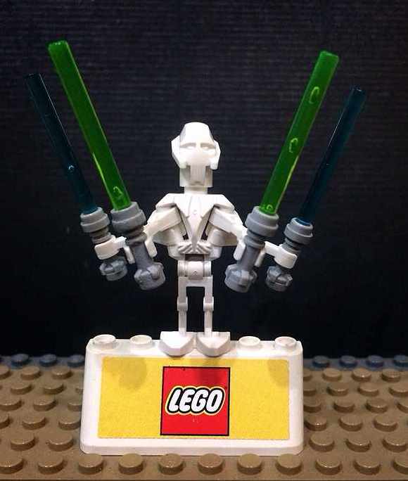 sw0134a: General Grievous + lightsaber 4 เล่ม