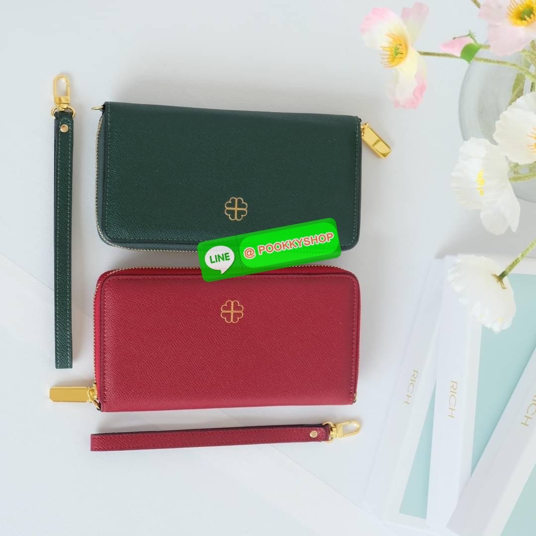 KEEP • Super Rich Collection 8 ( Long Wallet )• กระเป๋า สตางค์ขนาดยาว ซิปรอบ ภายใน จุของคุ้ม ใส่บัตร ใส่มือถือ มีช่องใส่เหรียญแยกอีกด้าน ใส่แบงค์พันได้ไม่ต้องพับ ใบจริงสวยมาก ได้ไปรับทรัพย์ทวีคูณแน่นอนค่ะ Don’t miss !!