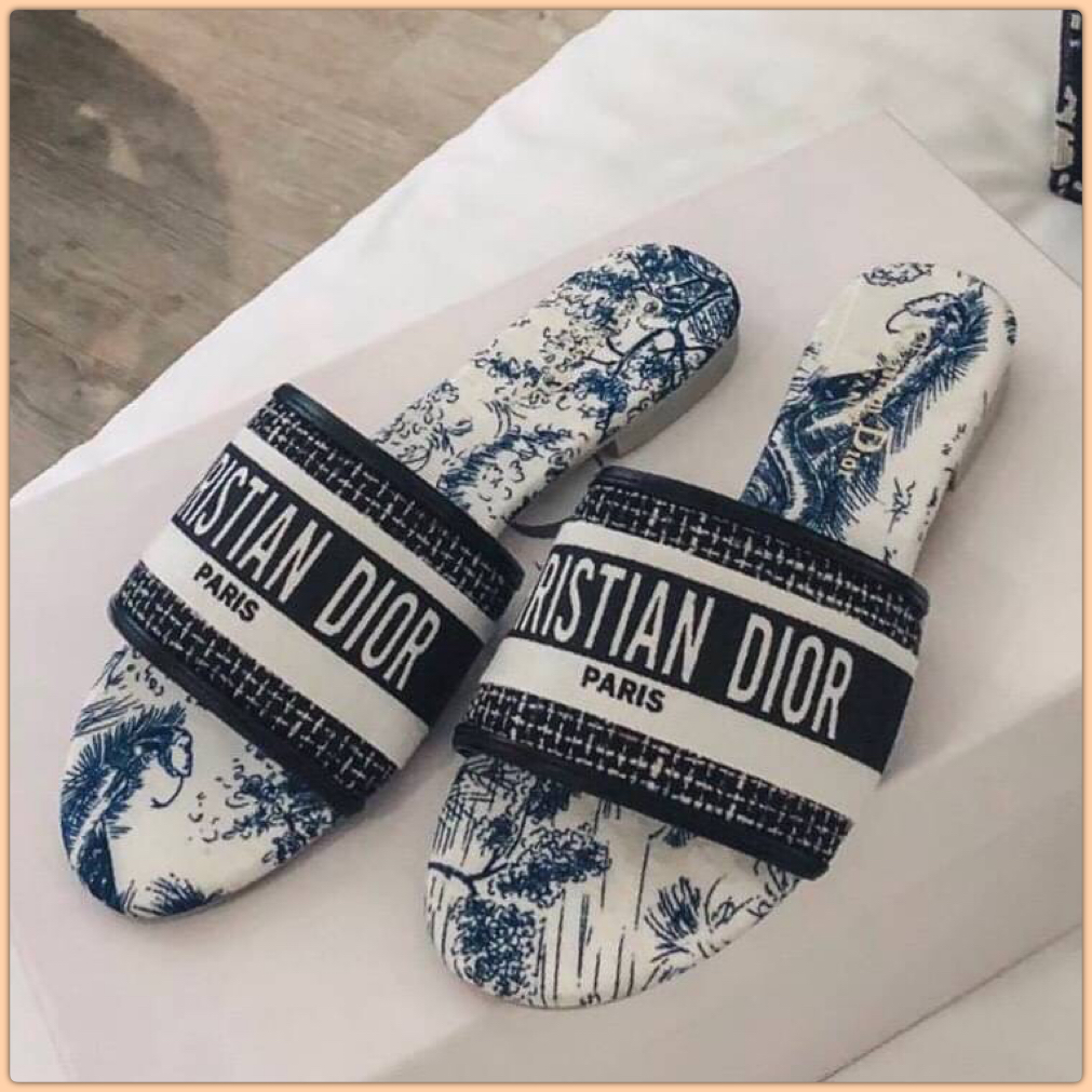 dior dway sandals ชนชอปแตะสวม dior พื้นปั้มสวยเป๊ะไม่ต้องพูดเยอะ รีบจองด่วนจ้า
