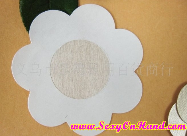 แผ่นปิดหัวนมผ้าไหม เนื้อละเอียด ไม่ระคายเคืองค่า ( ทรงกลม / ทรงดอกไม้)