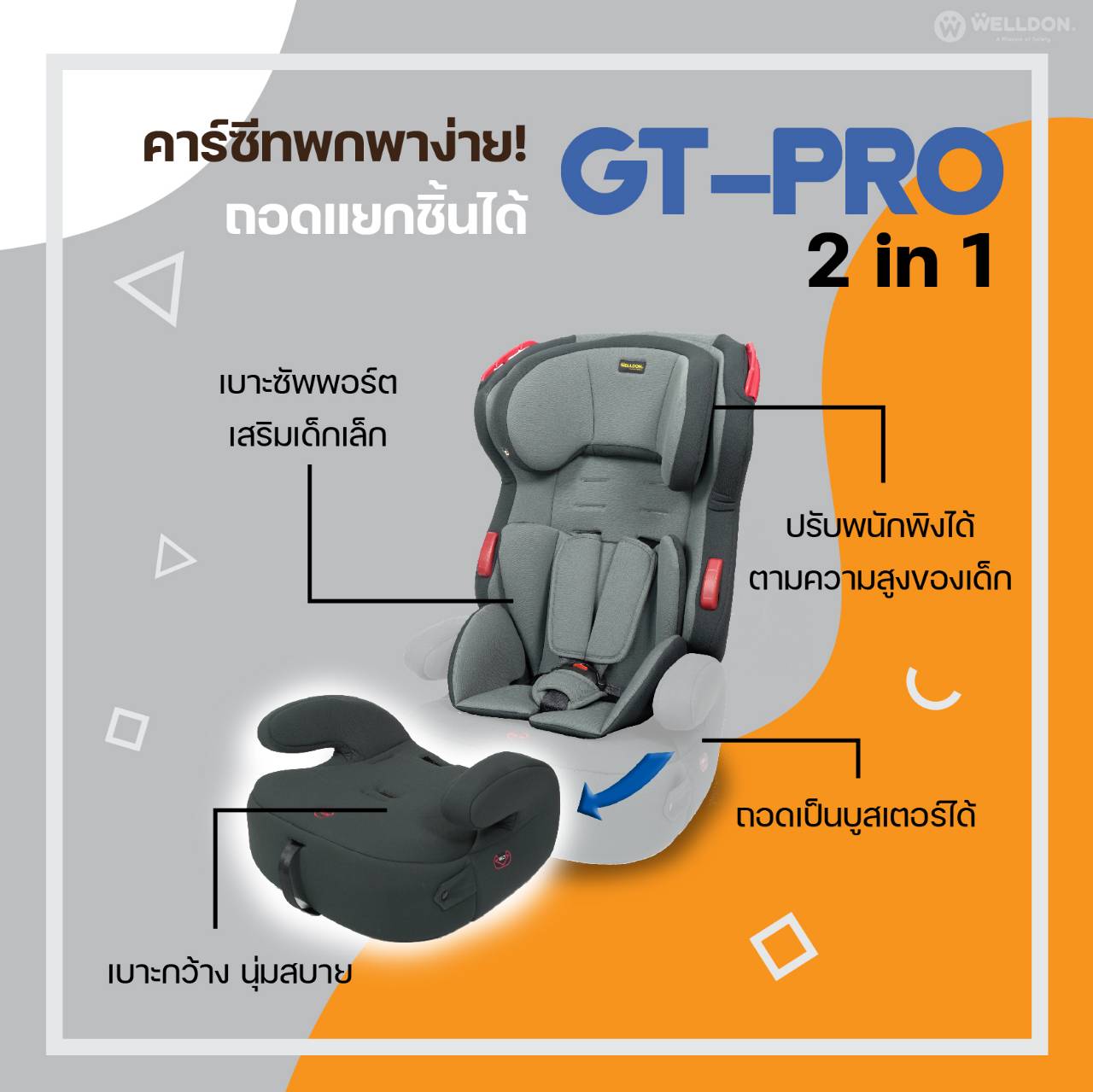 Welldon รุ่น GT PRO (9 เดือน - 12 ปี)