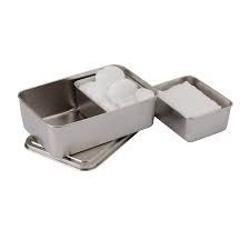 Baby Moby กล่องสแตนเลส 2 ช่อง สำหรับใส่สำลี