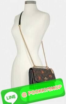 💥NEW IN💥 🌈สวยมากๆ อยากให้ได้ไปจริงๆจ้าา😘COACH KLARE CROSSBODY IN SIGNATURE CANVAS WITH POP FLORAL PRINT ((C5797)) พร้อมส่งที่ไทย สวยมากๆค่ะ🌺