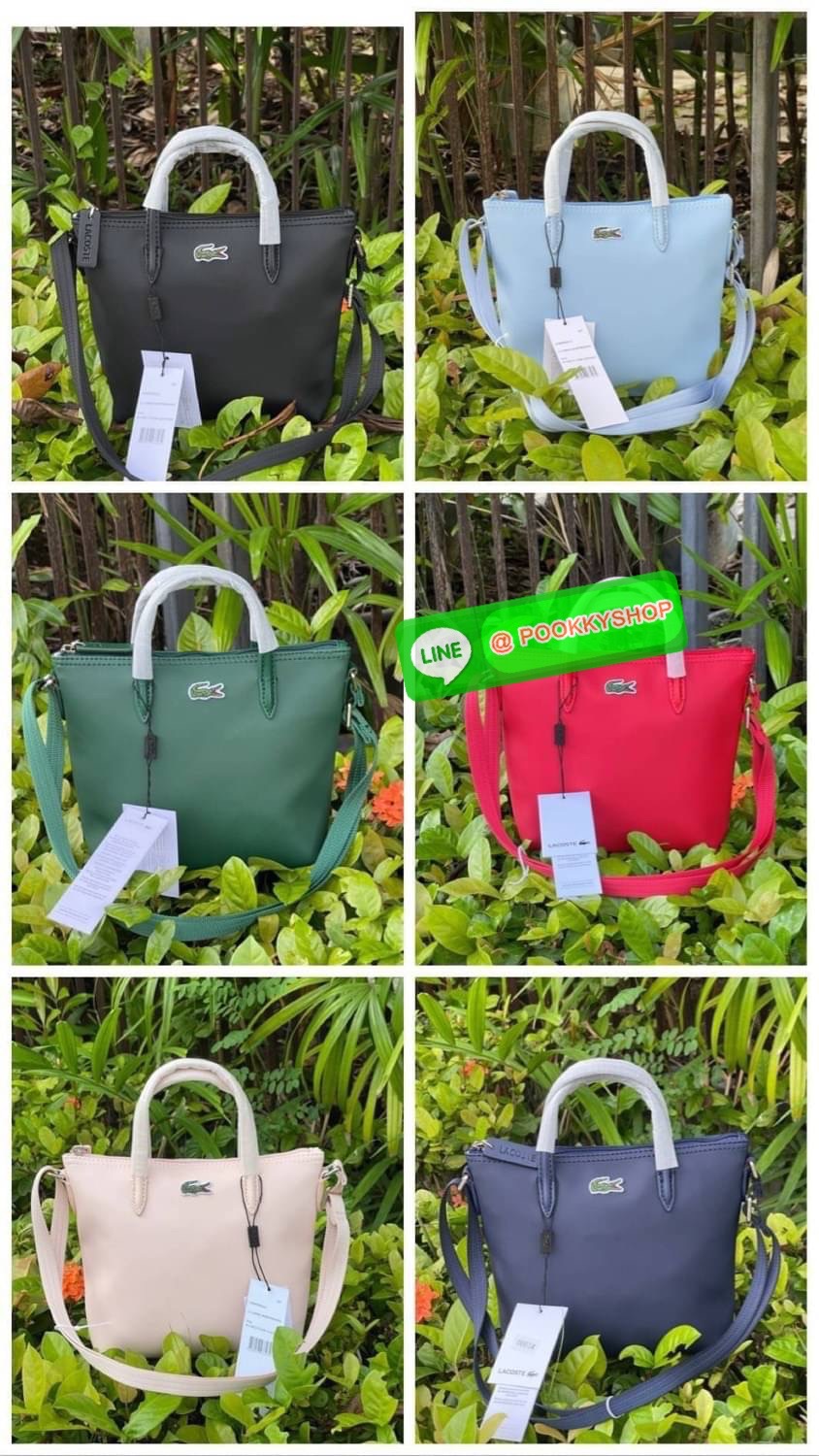 ลาคอส Women's L.12.12 Concept Petit Piqué Zip Tote กระเป๋าสะพายข้างทรง mini tote วัสดุ pvc100% เปิดปิดด้วยซิปเดียวด้านบนสะดวกใช้งาน ใส่มือถือได้ทุกรุ่น ด้านหน้ามีดีเทลโลโก้ปักดูโดดเด่น สายของกระเป๋ารุ่นนี้สามารถปรับความยาวได้ฟรีไซส์ เลือกสะพายได้ ไ