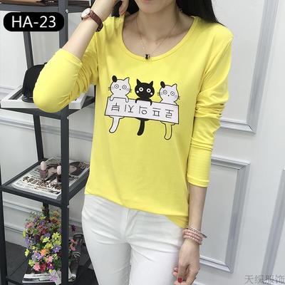 เสื้อยืดพิมพ์ลายการ์ตูนหน้าอก ผ้าคอตตอนสลมใยสังเคราะ ยืดหยุ่นนิ่มมาก