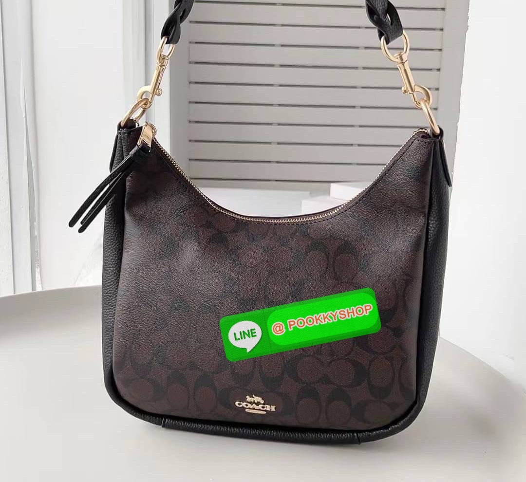 Coach C9190 Jules Hobo Shoulder Crossbody bag Refined pebble leather Inside zip and multifunction pockets Zip-top closure, fabric lining Detachable handle with 11" drop Outside zip pocket