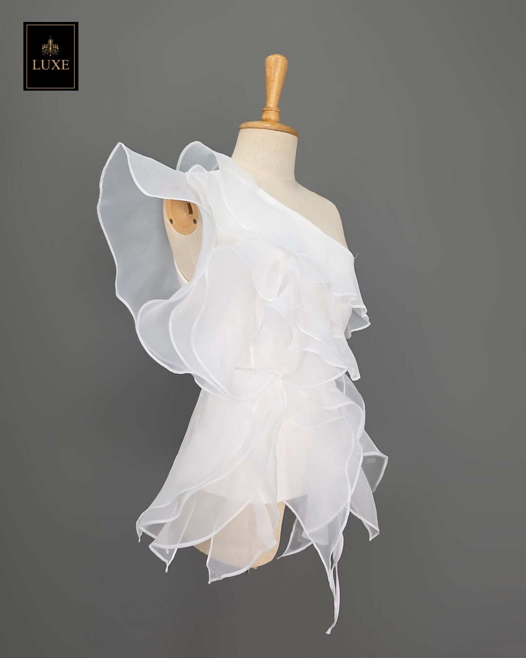 เสื้อแฟชั่น เสื้อแขนกุดไหล่เดียว