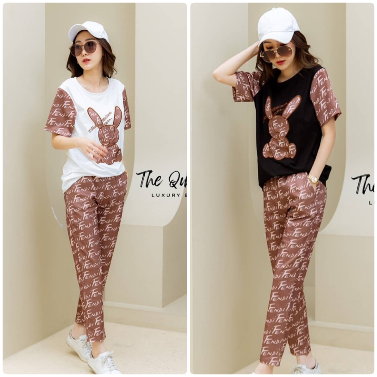 พร้อมส่ง!!! New collection Fendi งานป้ายปักโลโก้เสื้อผ้ายืดกระชับได้ผ้าดีมาก ใส่สบาย กางเกงยืดกระชับใส่เย็นผ้าดีมาก มีกระเป๋า 2 ข้างใส่สบาย รีบจัดแนะนำเลย การันตีคุณภาพดีสุด 10/10 lable Dior