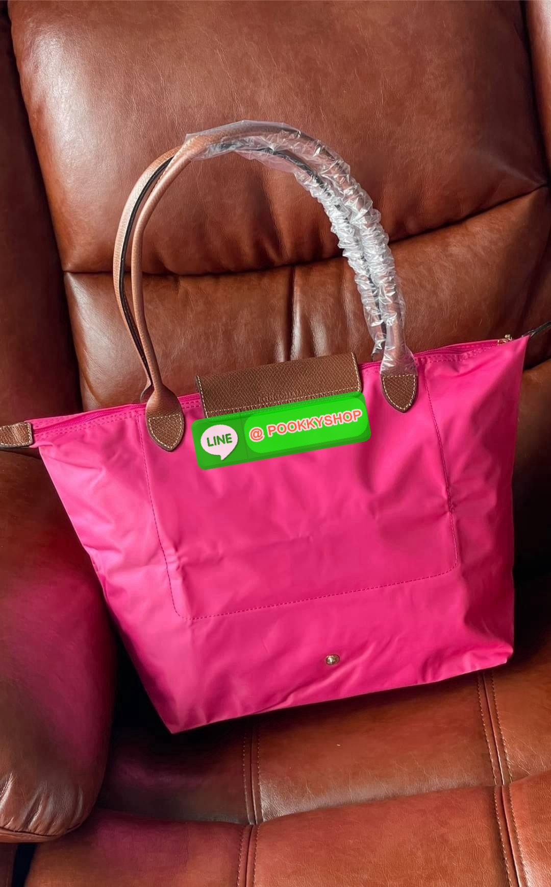 size L หูยาว ฝาน้ำตาล LONGCHAMP LE PLIAGE ORIGINAL SHOULDER BAG L ( หูยาว )กระเป๋าสะพายไหล่ รุ่น Original