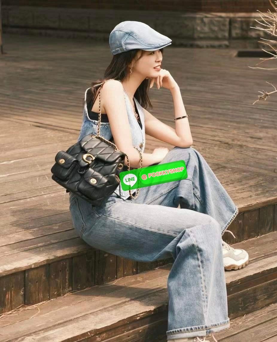 NEW ARRIVAL! สวยเกินห้ามใจ หนังนิ่มฟูสุดๆไปเลยค่า COACH TABBY QUILING BACKPACK ((CU076)) 💌พร้อมส่ง! ใหม่ก่อนใคร กับกระเป๋าทรงที่ฮิตเกินต้าน หนังแท้อย่างดี หนังนิ่ม ฟู ลื่นเงาแววสวยมากๆ ตัดกับอะไหล่ทองแย่างลงตัว