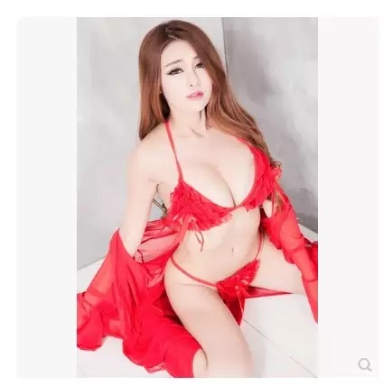 Set บิกินี่ ชุดบิกินี่ แต่งริบบิ้น ช่อดอกกุหลาบสีแดง สวยเปรี้ยว มากคะ