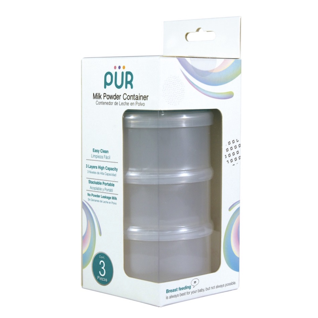 PUR Milk Powder Container กล่องแบ่งนมผง 3 ชั้น