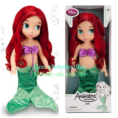 z Disney Animators' Collection Ariel Doll - 16'' รุ่นใหม่ (พร้อมส่ง) ตุ๊กตาดีสนีย์ แอนิเมเตอร์ เจ้าหญิงแอเรียล รุ่นใหม่ รุ่น2 (รุ่นสอง)