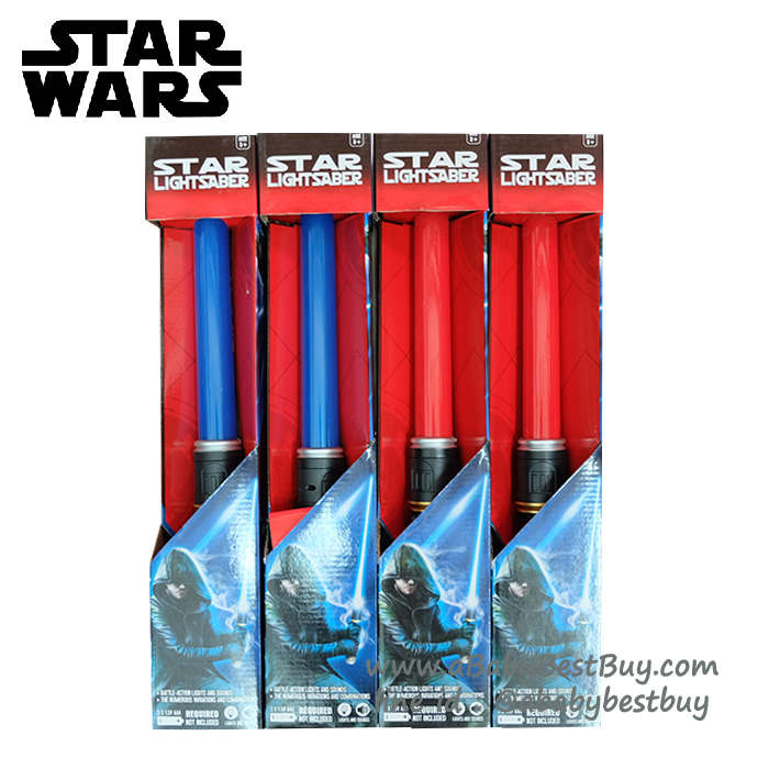 ฮ " STAR WARS Lightsaber Toys ดาบสตาร์วอ ไลท์เซเบอร์ยืดหดได้สุดเท่ห์ ขนาด ยาว 80 เซนติเมตร มีไฟ และ มีเสียง