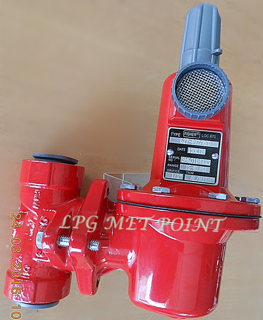 FISHER High Pressure Regulator 627-497 (หัวปรับแรงดันแก๊ส)