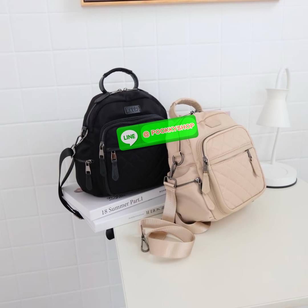 New arrival เป้ถอดสายได้ จะสะพายแบบไหนก้อสวย !! KEEP รุ่น Rouget backpack (ปรับ Collection ใหม่ ) น้ำหนักเบากว่าเดิม