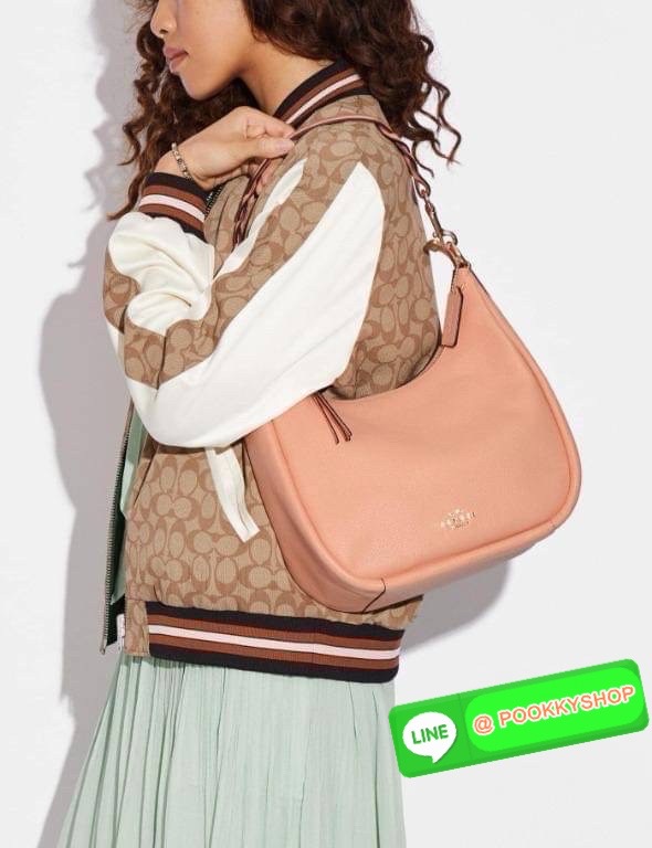 Coach C9190 Jules Hobo Shoulder Crossbody bag Refined pebble leather Inside zip and multifunction pockets Zip-top closure, fabric lining Detachable handle with 11" drop Outside zip pocket