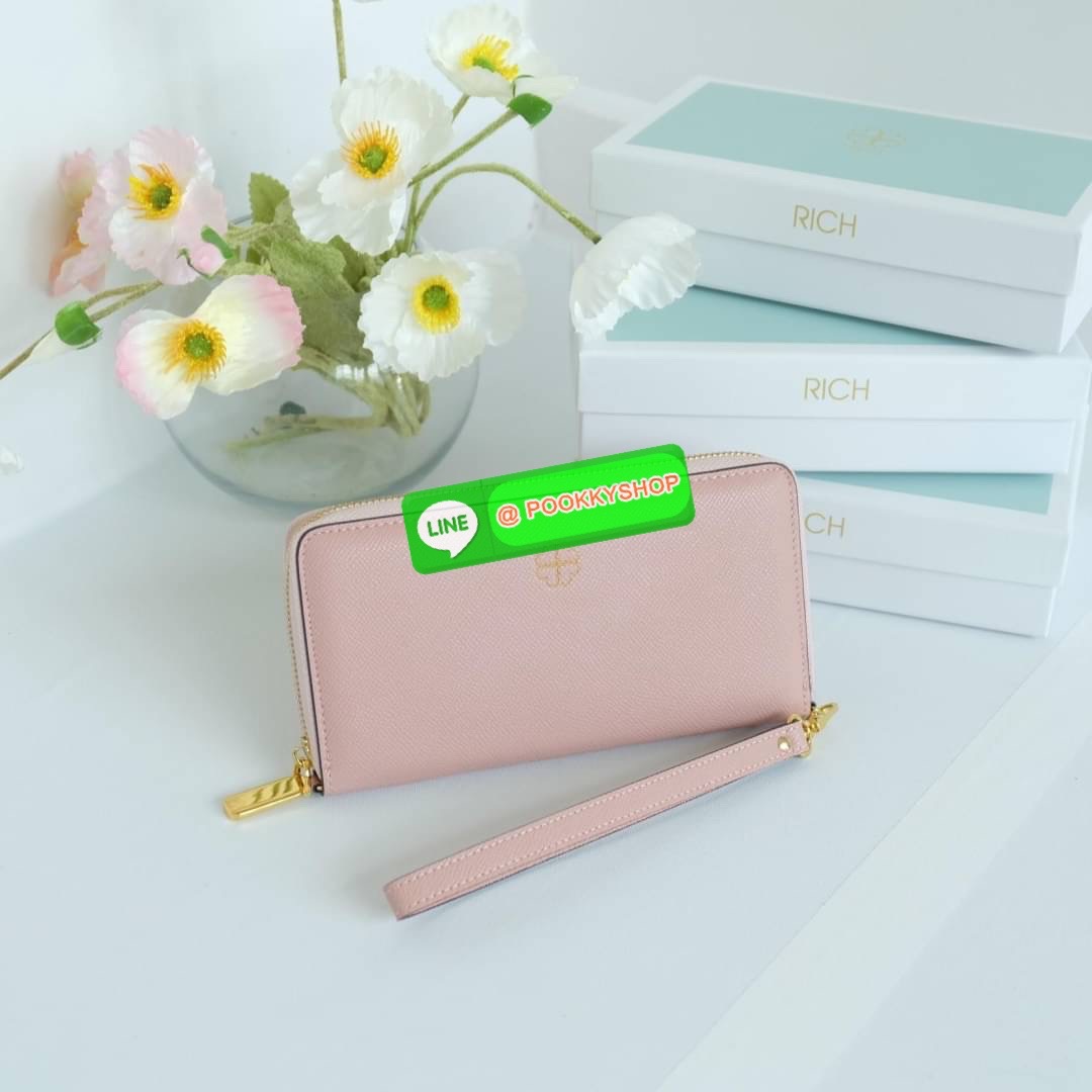 KEEP • Super Rich Collection 8 ( Long Wallet )• กระเป๋า สตางค์ขนาดยาว ซิปรอบ ภายใน จุของคุ้ม ใส่บัตร ใส่มือถือ มีช่องใส่เหรียญแยกอีกด้าน ใส่แบงค์พันได้ไม่ต้องพับ ใบจริงสวยมาก ได้ไปรับทรัพย์ทวีคูณแน่นอนค่ะ Don’t miss !!