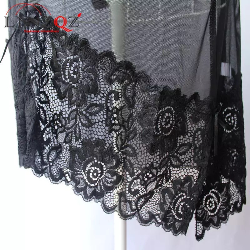 ชุดนอนเซ็กซี่ ชุดนอนซีทรู สีดำ แต่่งช่วงอกและชายด้วยลูกไม้เฉียง เนื้องานเกรดพรีเมี่ยม งานหรูสวยมากคะ