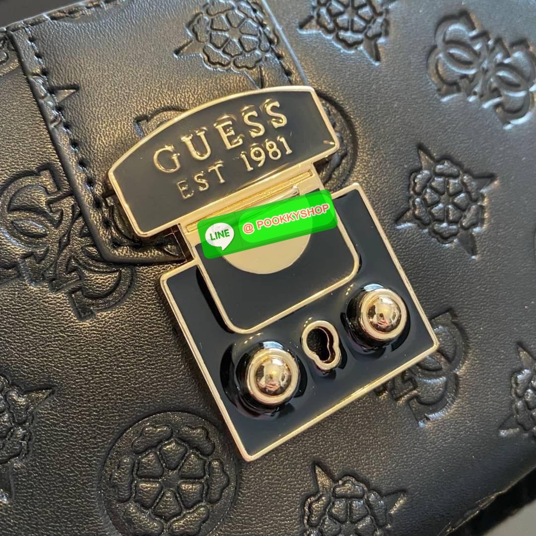 Guess Long Wallet กระเป๋าเงินใบยาวซิปรอบ ด้านหน้ามีโลโก้แบรนด์สีเข้ากระเป๋าสวยสะดุดตา รุ่นนี้มีสายคล้องมือมาให้ เพื่อใช้งานง่ายและสะดวกมากยิ่งขึ้น ด้านในมีช่องใส่ธนบัตร ช่องใส่บัตร และช่องซิปใส่เหรียญค่ะ