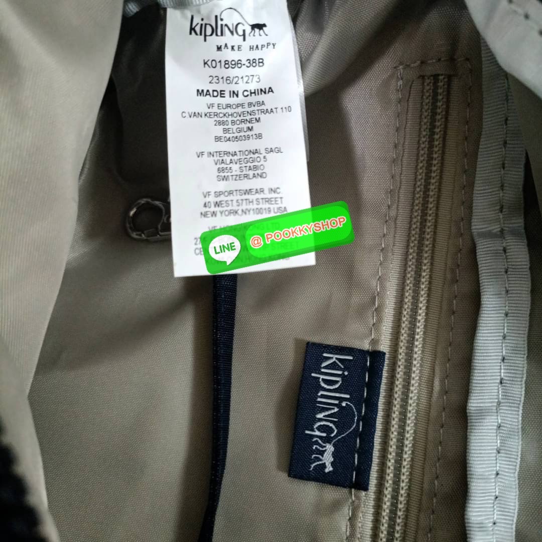 KIPLING YASEMINA Fanny Pack ซับในสีพื้น หัวซิปโลหะไม่มีอักษรแบรนด์ กระเป๋าคาดอกหรือคาดเอว วัสดุด้านนอก Nylon +polyester