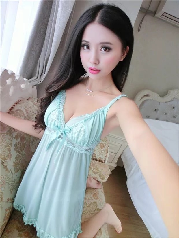 ชุดนอนซีทรู สีเขียวอ่อน เกรดพรีเมี่ยม งานหรู สินค้าญี่ปุ่น เกรดไฮโซ สุดๆ สวยใส ลุคนางฟ้ามากๆเลยคะ