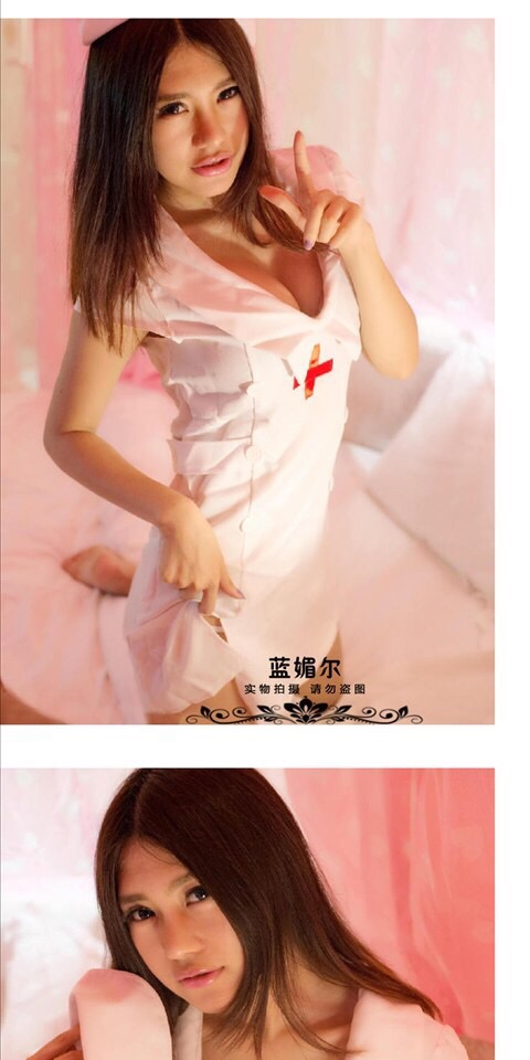 ชุดคอสเพลย์ พยาบาล แสนสวย ชุดเดรส นางพยาบาล สีขาว พร้อมหมวก เก๋ๆ เริ่ดๆคะ Free Size