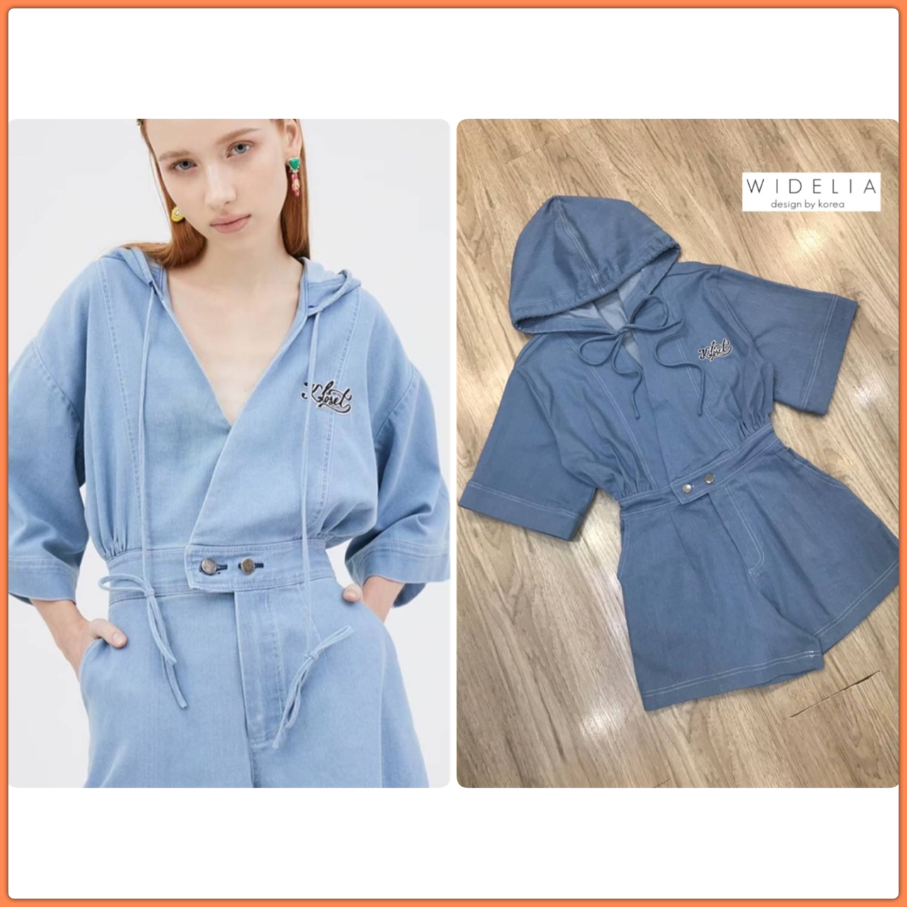 Jumpsuit>>งานดีขนาดนี้ไม่จัดไม่ได้แย้วววว ความสวยเราจัด เต็ม 💯 จั๊มยีนขาสั้นคอวีแต่งฮูดสวยแขนสั้นน่ารักสุดอ่ะ ตัวจั๊มติดกระดุมช่วงเอวเข้ารูปกระเป๋าสองข้าง หลังสม๊อคยีอได้จ้า คัตติ้งเป๊ะ บอกเลยมันสุดยอดจริงๆ ใส่เที่ยวถ่ายรูป รับรองน่ารักใช่ย่