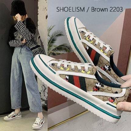 Premium ไปเลยงานนี้ รองเท้าผ้าใบ วัสดุทำจากผ้าพิมพ์ลายมิกกี้คมชัด งานพื้นนิ่ม ผ้านิ่ม สวมใส่สบาย ดีเทลมิกกี้สวย ไฮโซมากๆ น้ำหนักเบา แพกเกจสวย