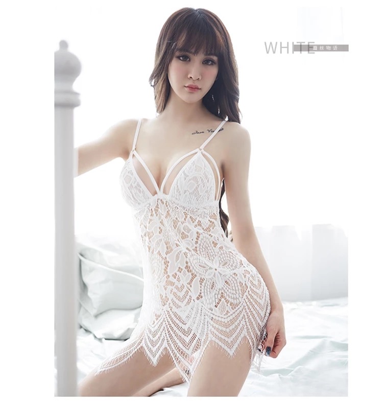 ชุดนอนเซ็กซี่ ชุดนอนแต่งลูกไม้ฉลุสีแดง สวยเซ็กซี่มากๆคะ