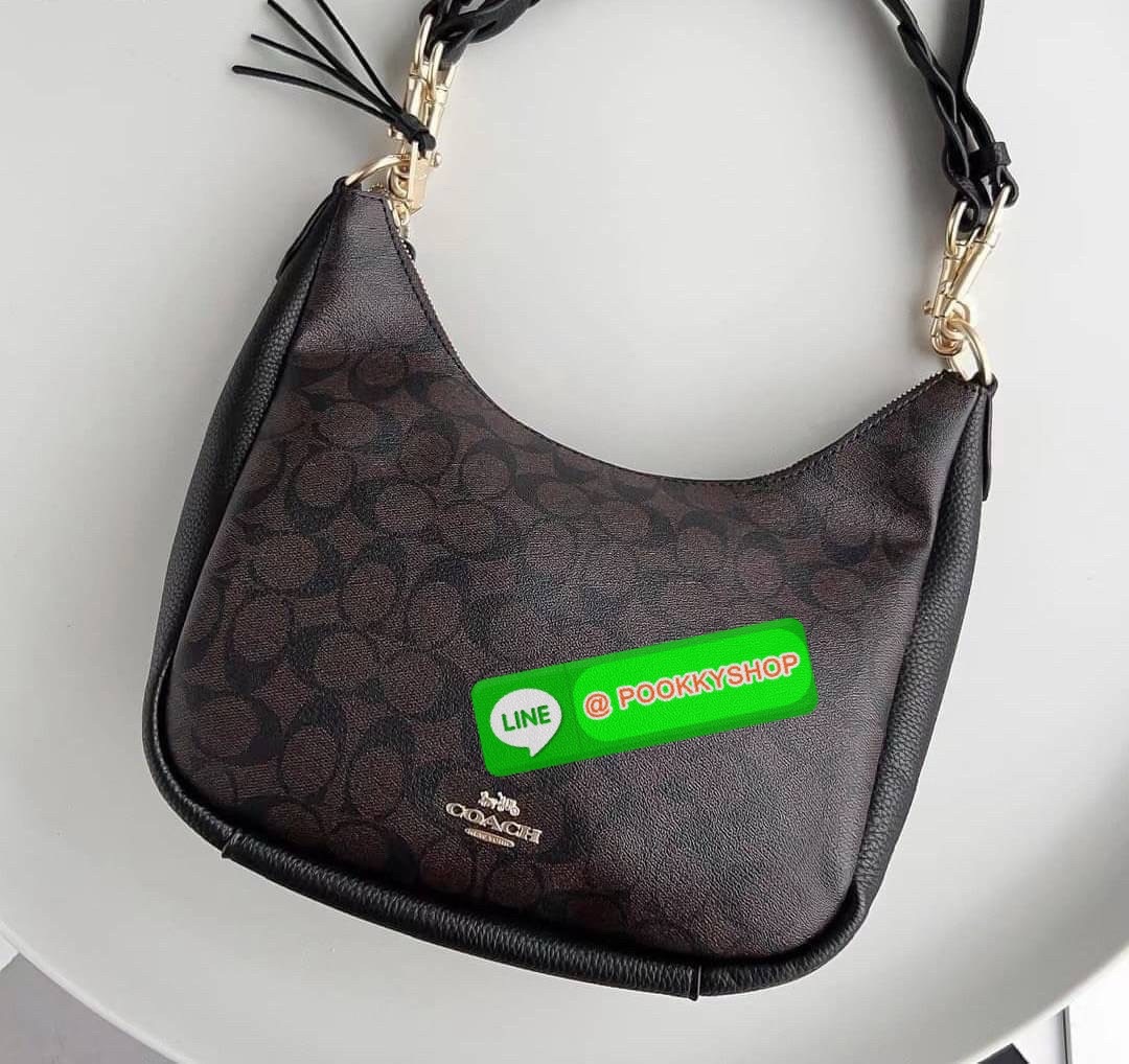 Coach C9190 Jules Hobo Shoulder Crossbody bag Refined pebble leather Inside zip and multifunction pockets Zip-top closure, fabric lining Detachable handle with 11" drop Outside zip pocket